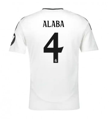 Real Madrid David Alaba #4 Hjemmebanetrøje 2024-25 Kort ærmer